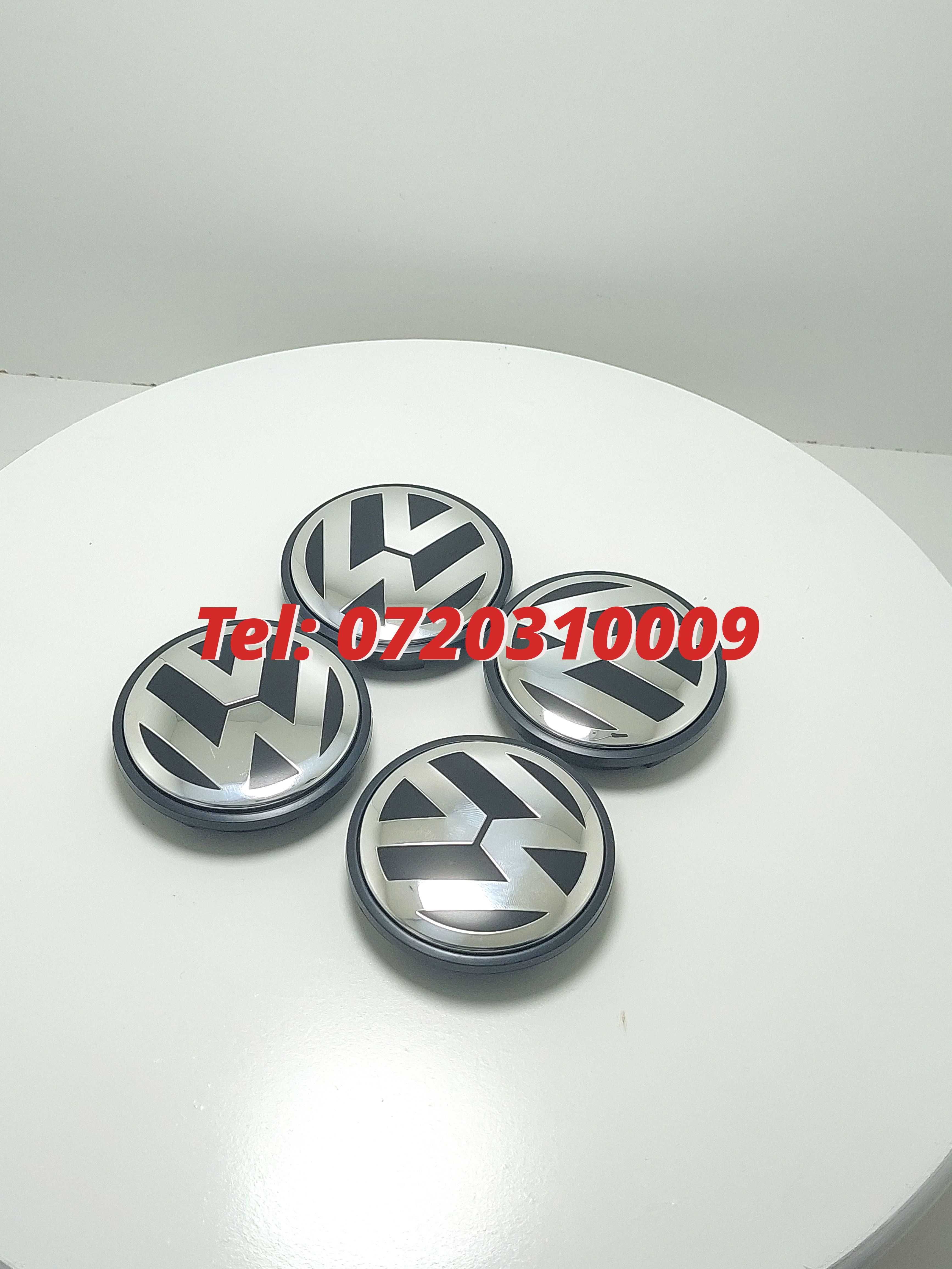 Set 4 Buc Capace Janta Aliaj Negru Cu Argintiu Vw