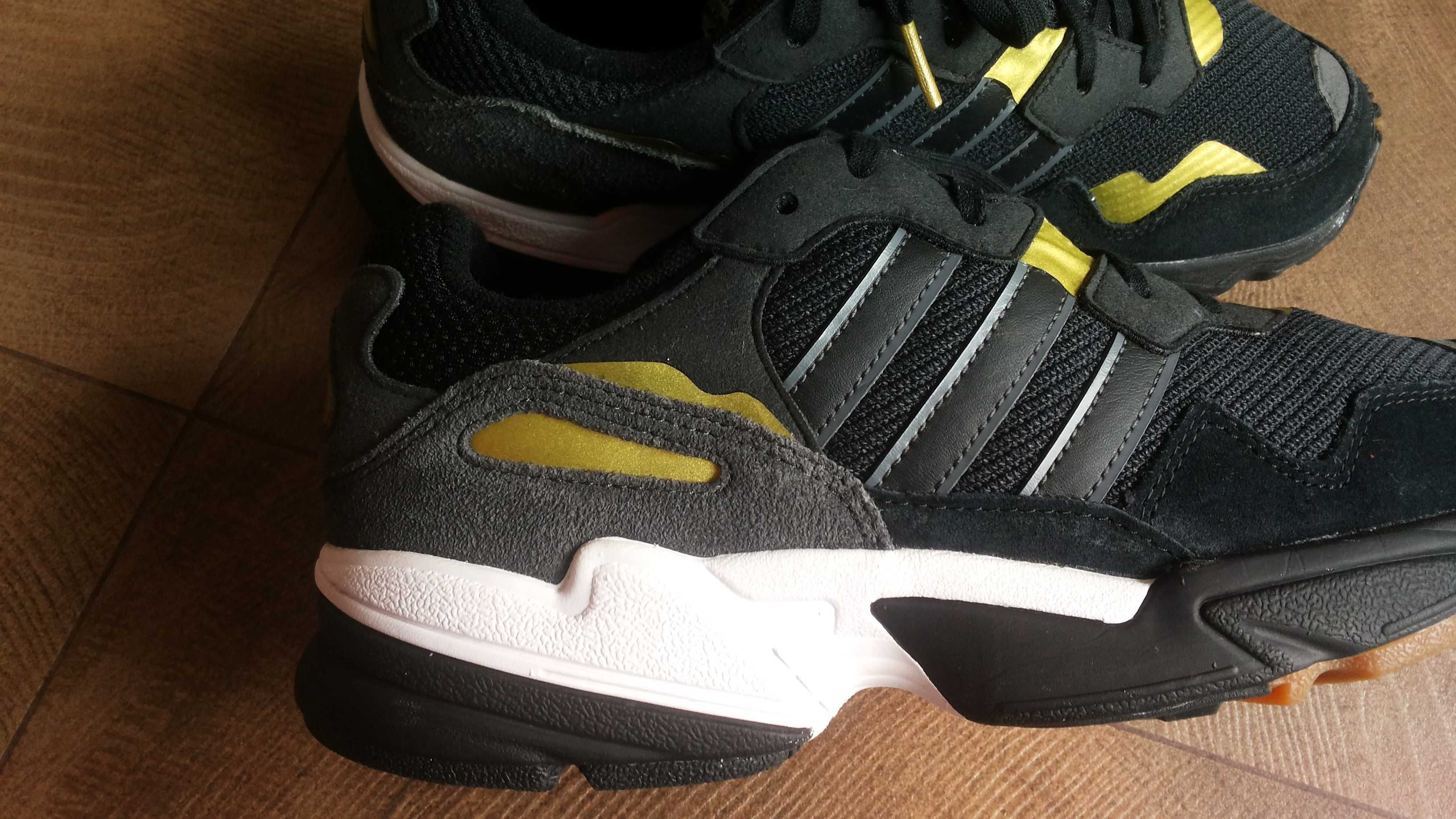 Adidas Yung-96 J Black Gray Gold Размер EUR 38/UK 5 маратонки 174-14-S