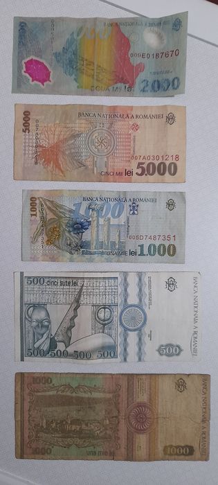 Bancnote si monezi vechi romanesti si straine
