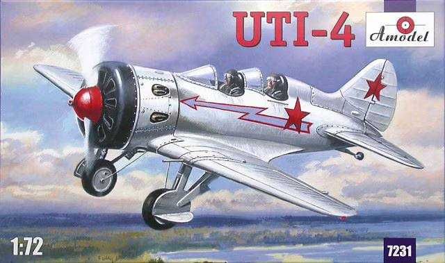 Сборная модель самолета УТИ-4 (Амодел, 1:72)