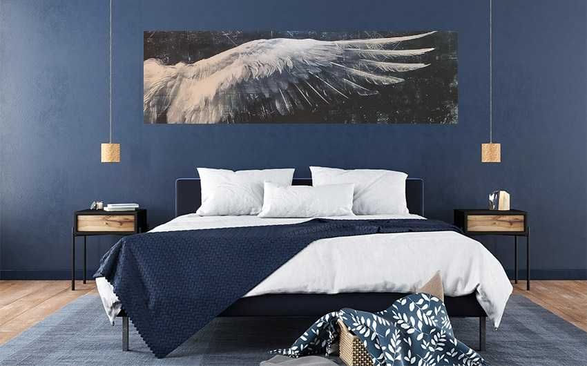 Современная картина на холсте "Крыло ангела" для спальни