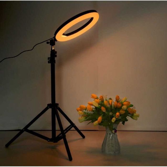 Lampa circulara led 47-26cm cu telecomanda ring light tiktok