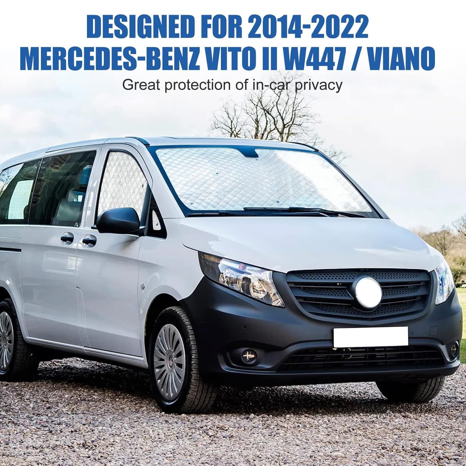 5 слойни термо сенници / щори за кабината на Mercedes VITO 3 W447