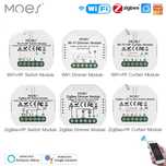 Смарт модули Moes – WiFi и ZigBee (димер, ключове, завеси)