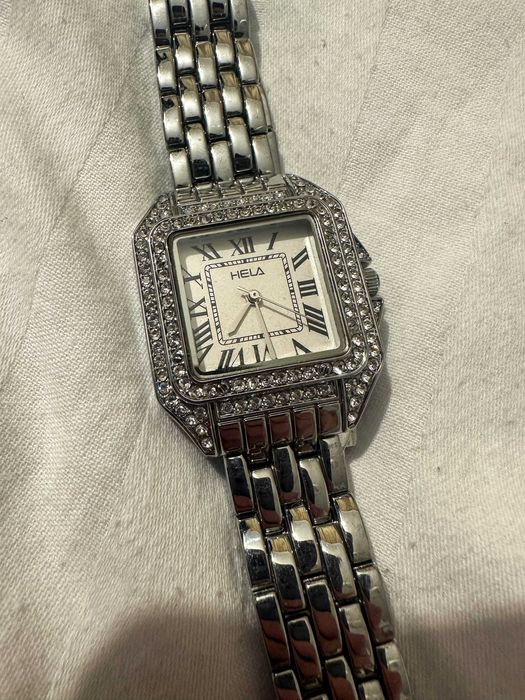 Ceas elegant dama HELA patrat cu pietre strasuri
