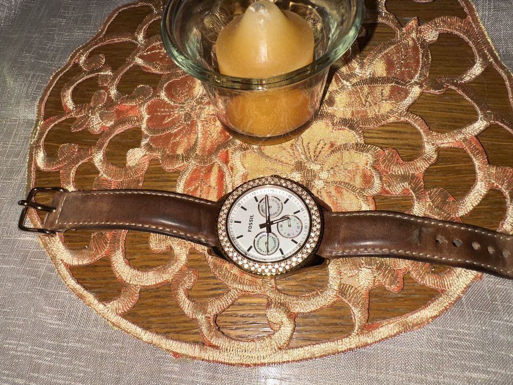 Ceas Fossil auriu rose
