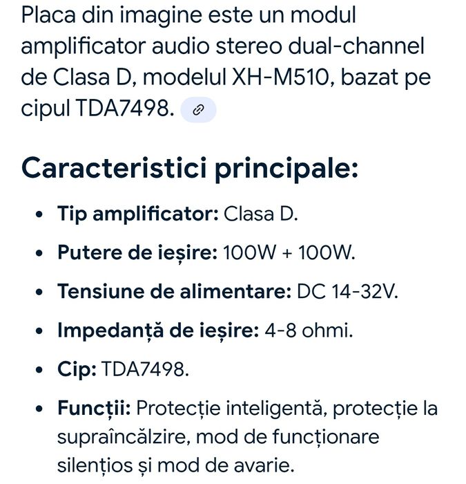 Amplificator 2x100 w plus sursa 24 v 10 A