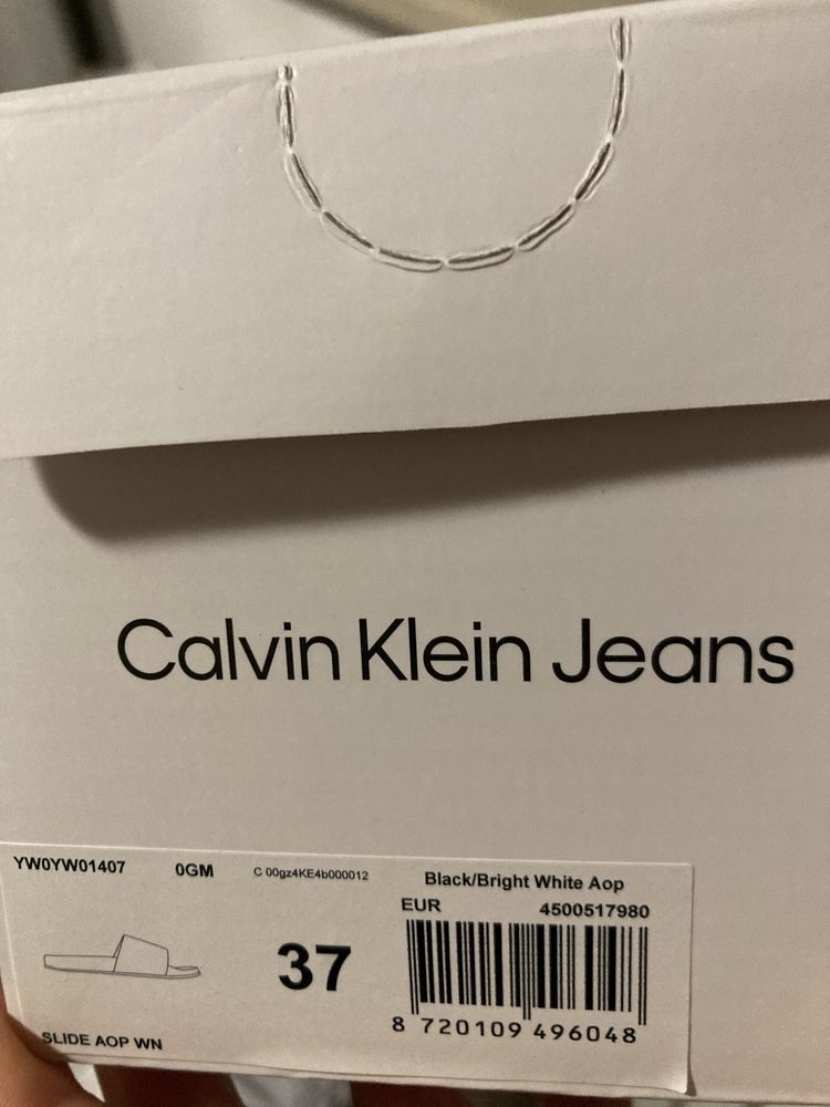 чисто нови дамски чехли 37 calvin klein