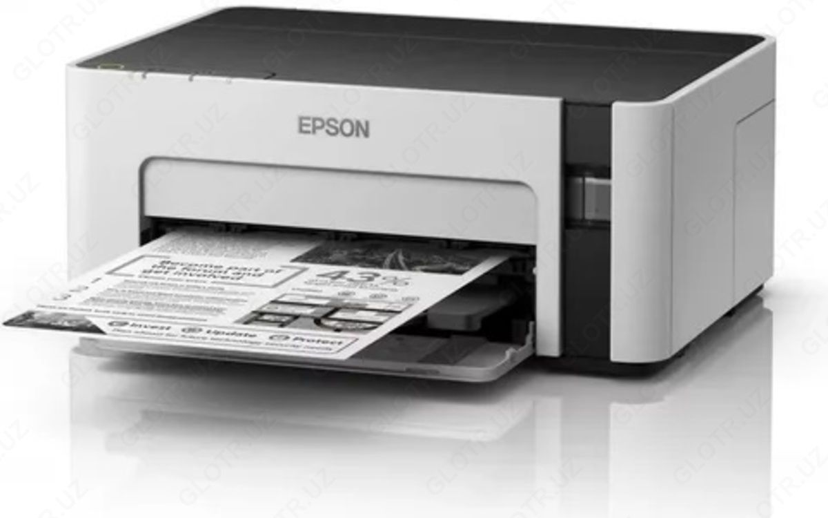 Epson M1100 черно белый принтер с большим контейнером заправки
