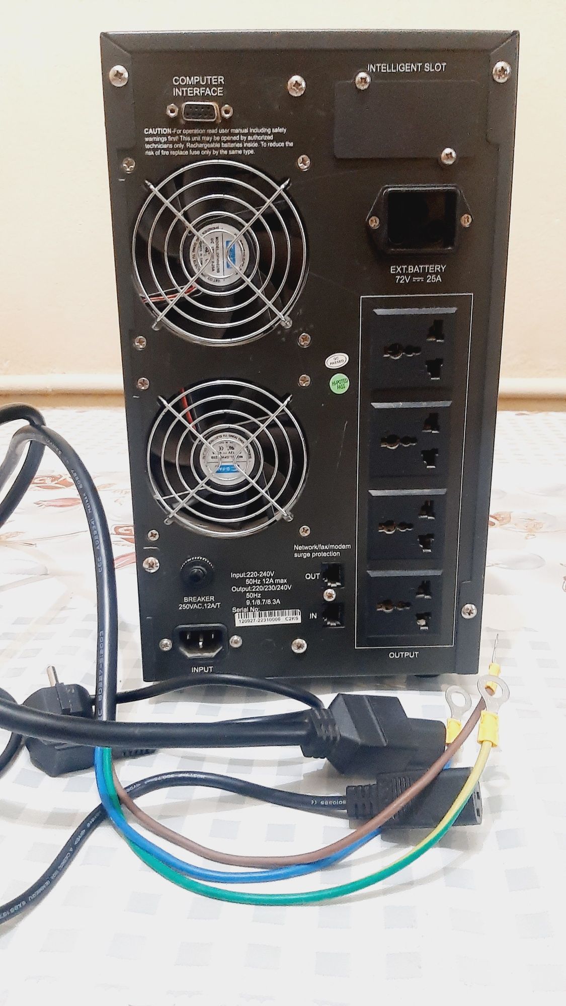 Источник бесперебойного питания VIR-ELECTRIC C2KS 220v online UPS