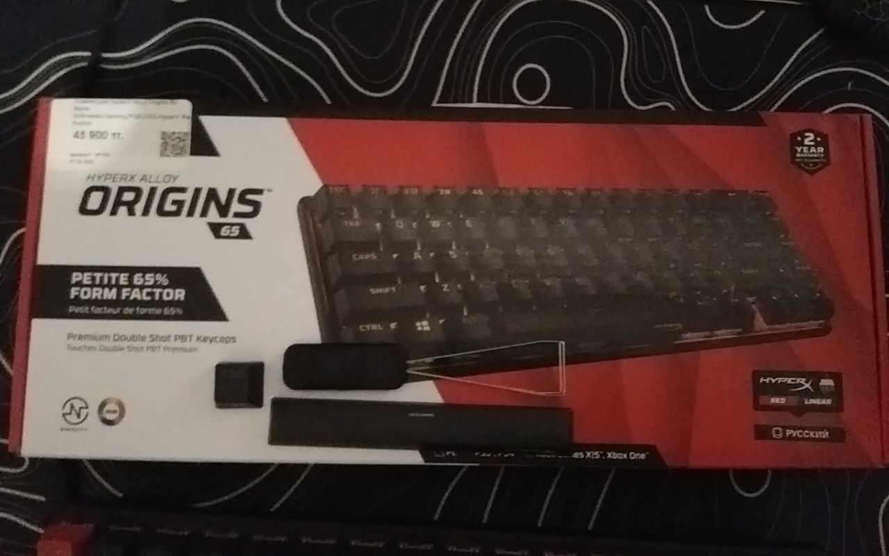 HyperX alloy origins 65 полный комплект