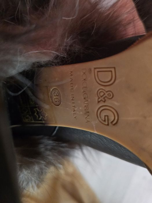 Cizme D&G blana vulpe