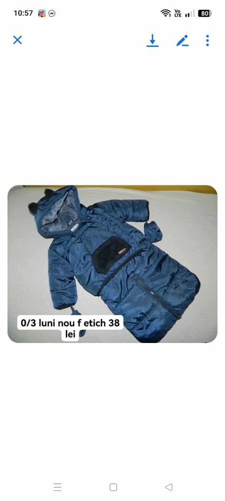 Vând salopeta băiat