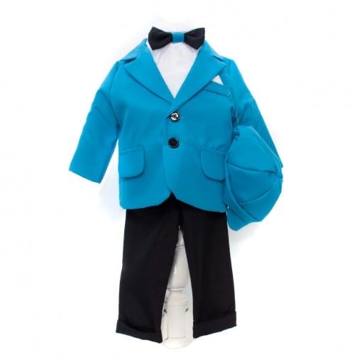 Costumaș botez băiețel 1–3 luni (mărime 52–62) – complet și elegant