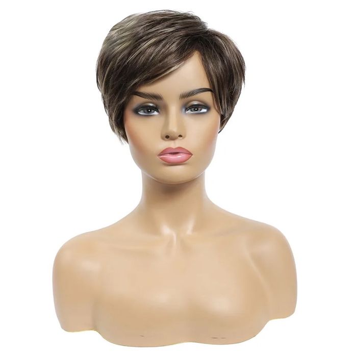 Peruca Z92 (Daira-Shop.ro) Satena Scurta Castanie Breton Suvite blonde