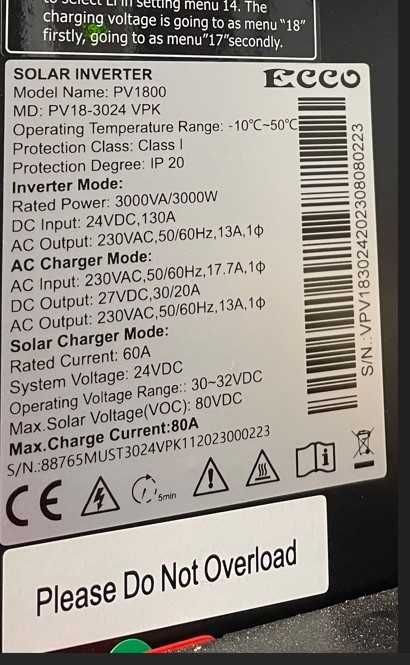 Invertor Must Red