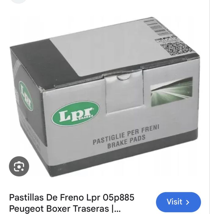 01-06 Пежо Боксер задни дискове и накладки