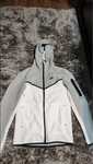 Compleu Nike tech fleece alb/gri