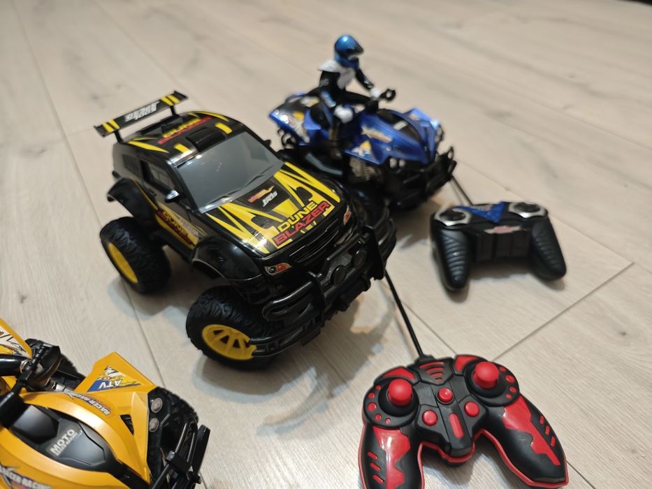 Lot masina electronica cu telecomanda si motociclete / ATV cu sofer