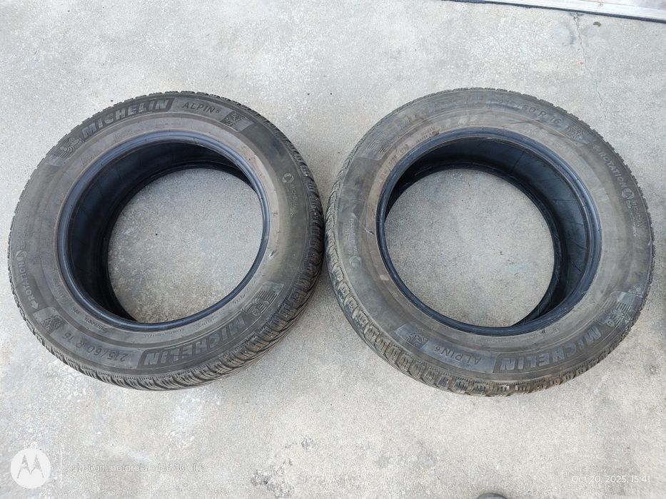 2 бр.зимни гуми Мишелин и 2 бр. зимни гуми Семперит 215 60 16