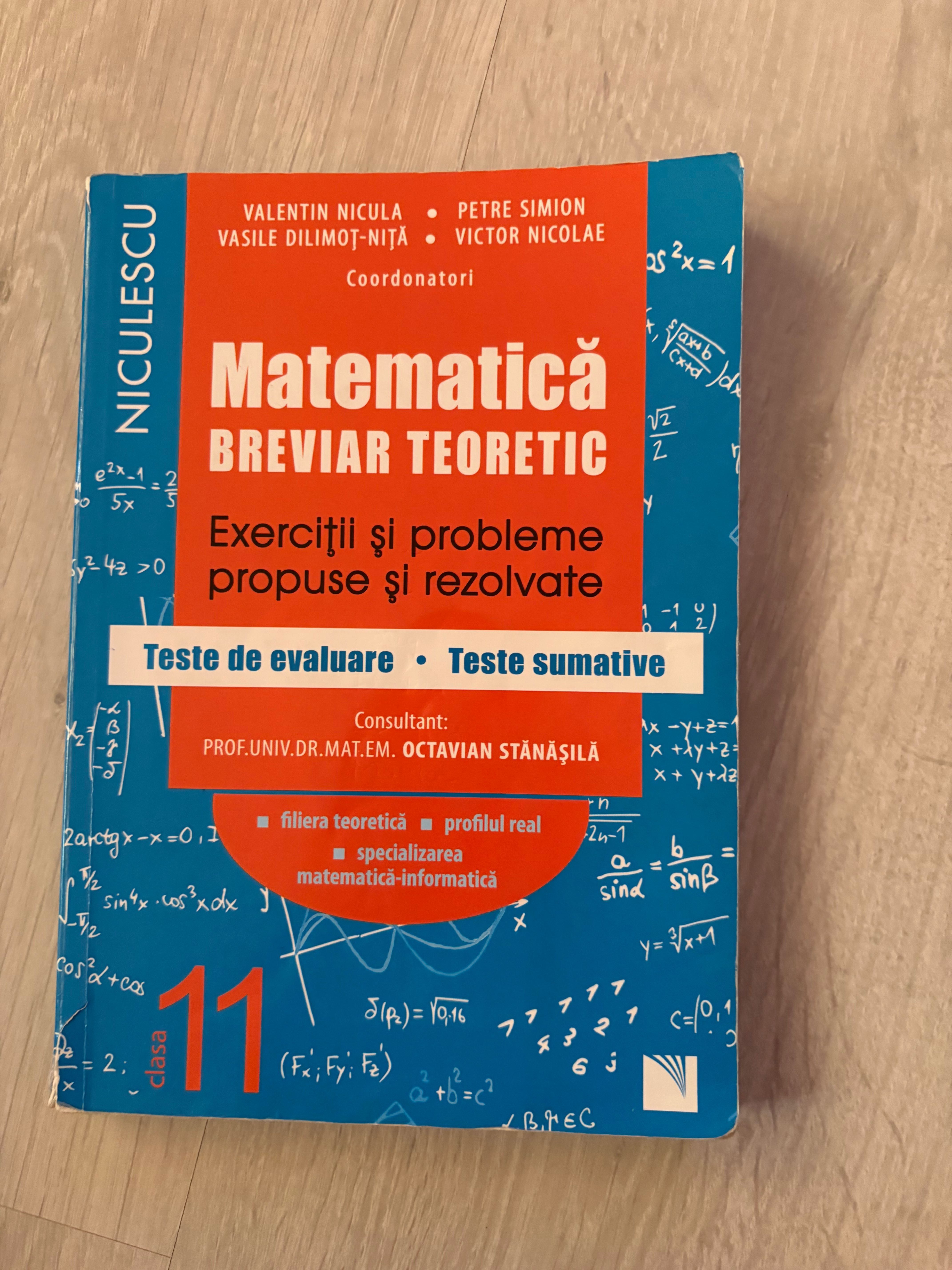Culegeri matematică, fizică liceu