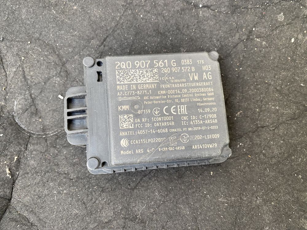 Radar distronic Acc VW Skoda Audi Seat 2q0907572b 2Q090757H
Audi A3