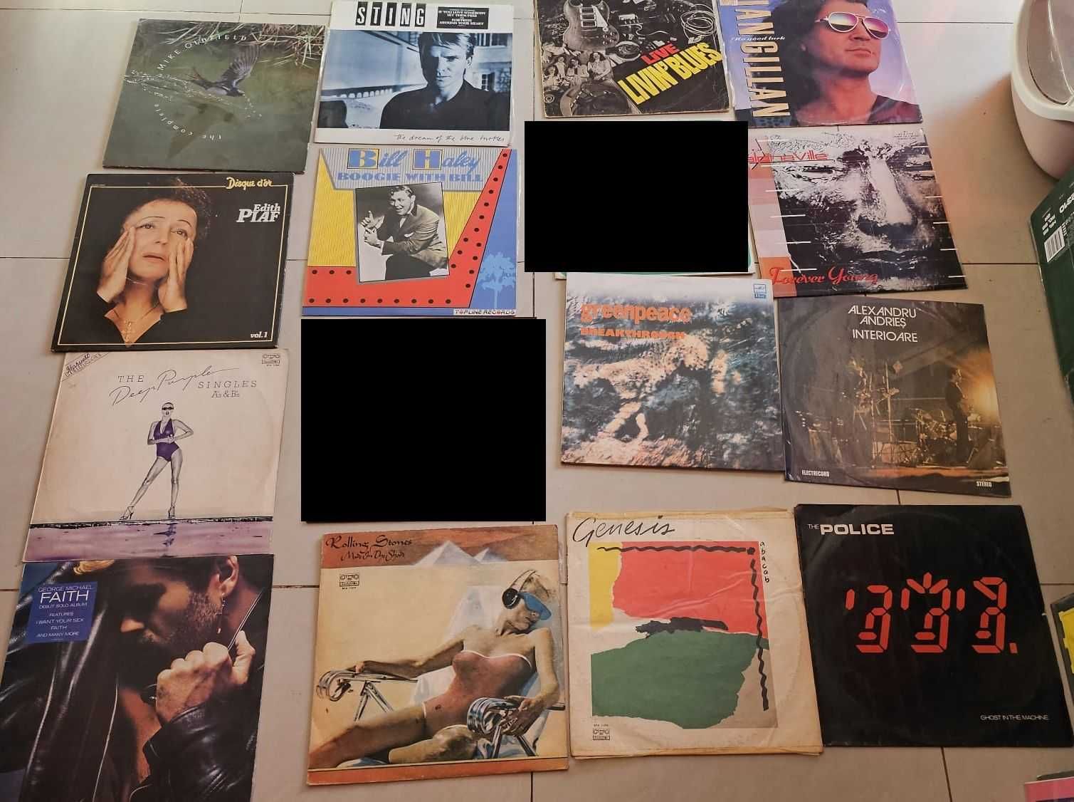 Colectie de viniluri pop-rock, clasica