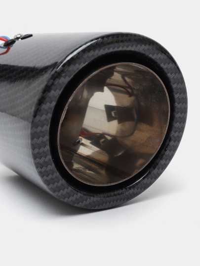 Насадка на глушитель из углеродного волокна с светодиодным освещением