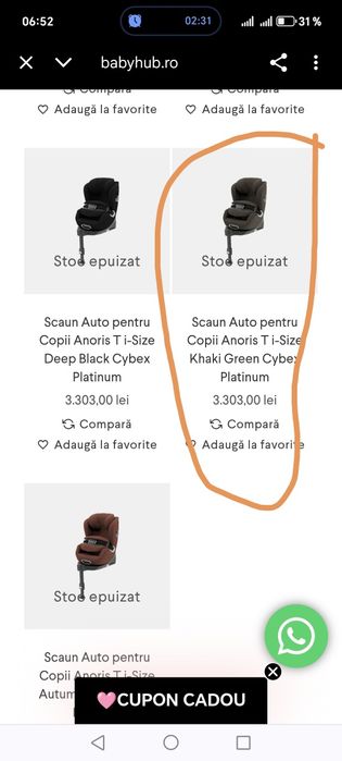 Scaun auto Cybex Platinum