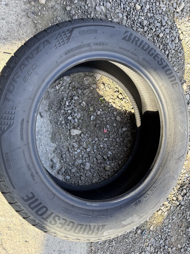 235/55 R18 CONTINENTAL + BRIDGESTONE anvelope second vara