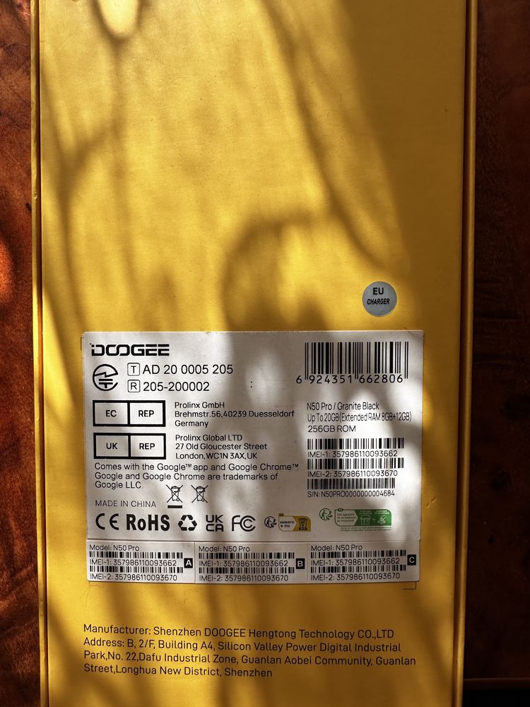 Doogee N50 pro256 GB+20 GB ram(8 gb+up to 12gb extended ram)