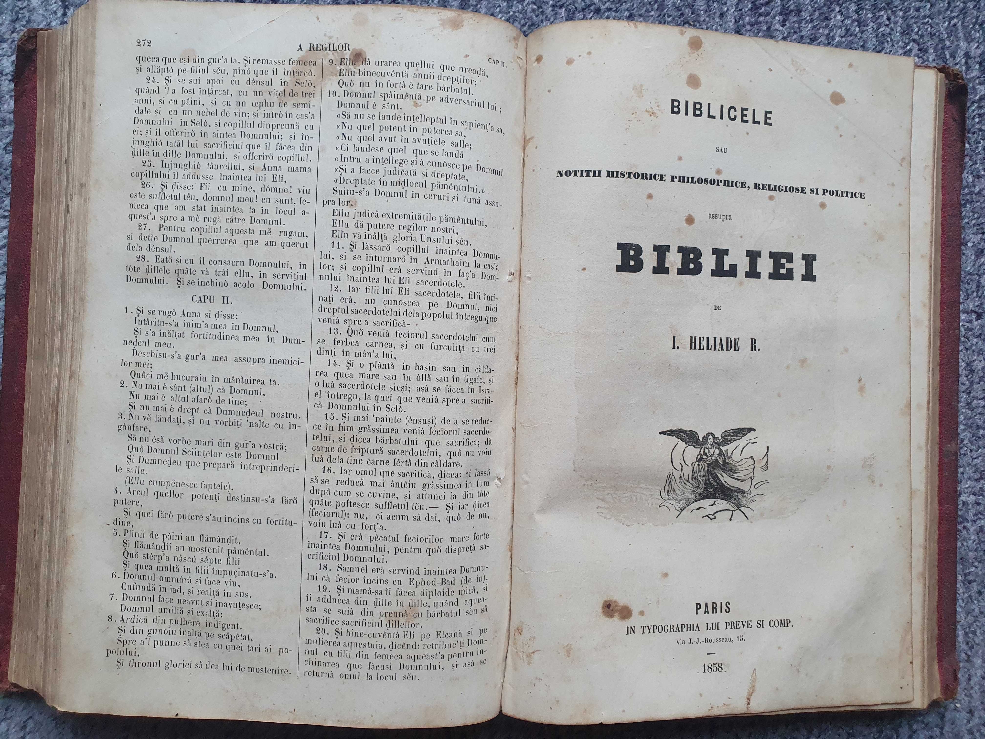 I H Radulescu Biblia sacra, Antitezele, Biblicele - 1858