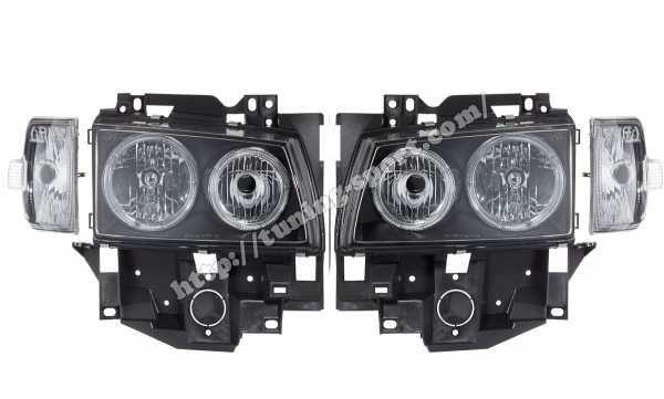 Фарове FK Automotive GmbH черни лупа Аngel eyes  VW Transporter VW T4