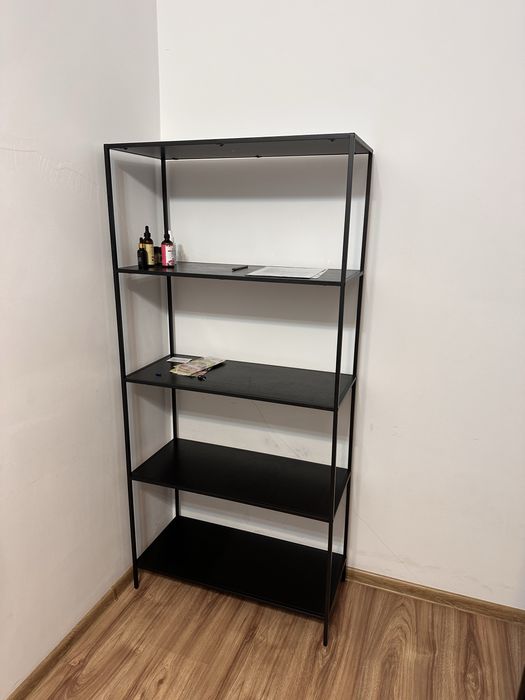 Etajeră HORBELEV 5 rafturi lată negru