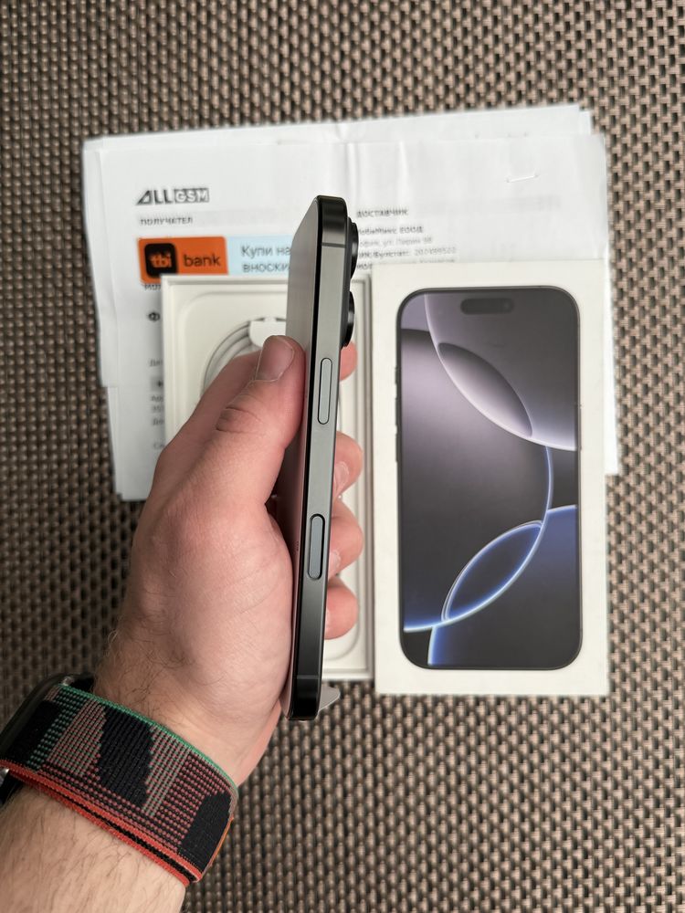 НОВ!1Tb *ЛИЗИНГ* iPhone 16 Pro Black Titanium 24М ГАРАНЦИЯ Айфон 1000G