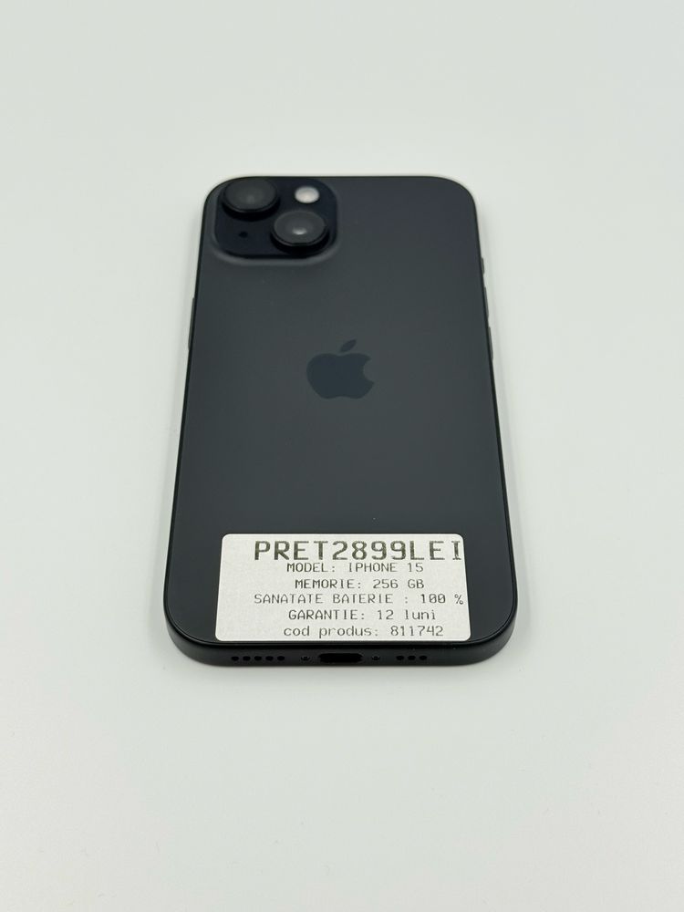 Magazin vindem iphone 15 256 gb cu garantie neverlocked full box