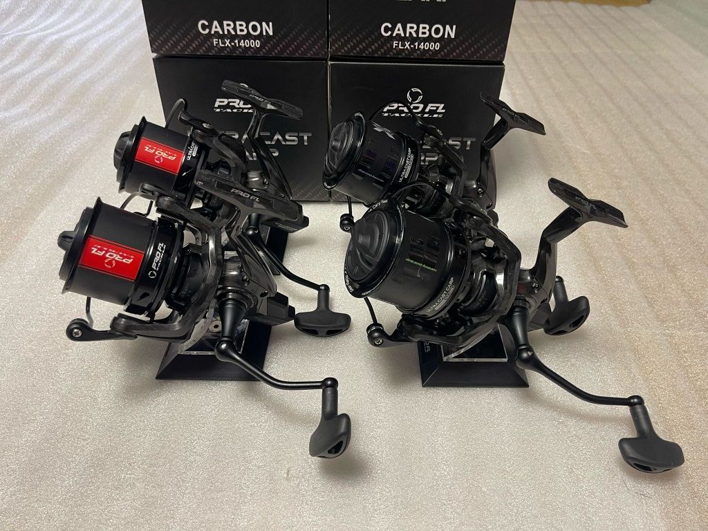 Set 4 Mulinete PRO FL ULTRA CAST CARP CARBON FLX-14000 New 2025