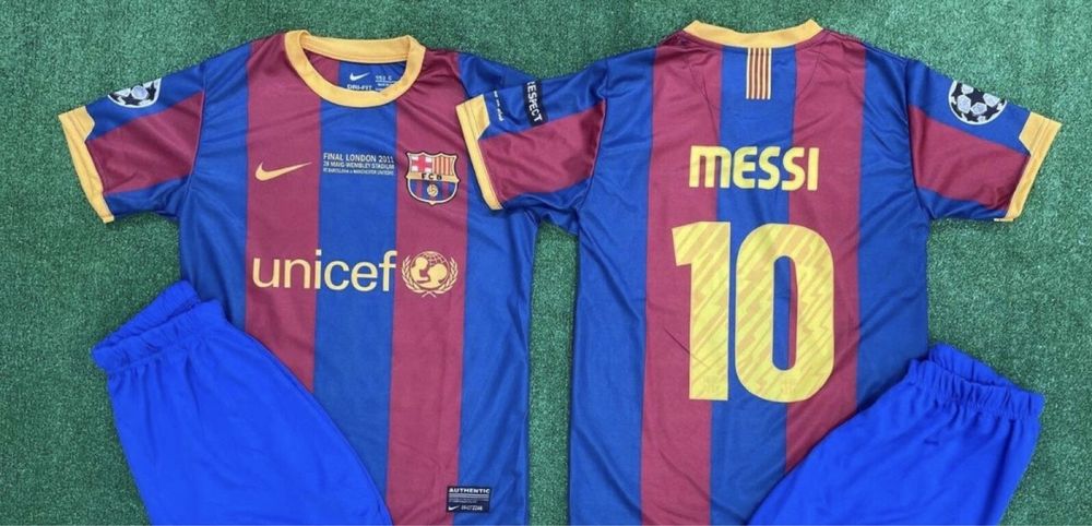Lionel Messi (Детска футболна тениска с дълъг ръкав и Къс + Шорти)