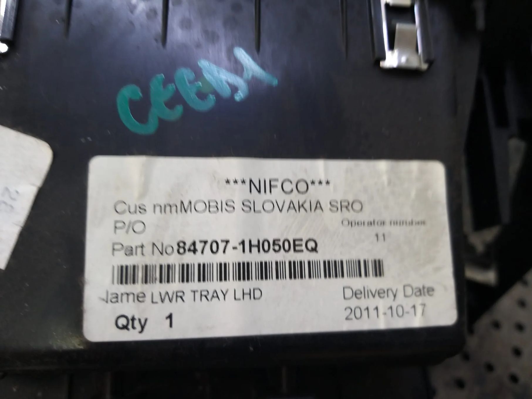Scrumiera kia ceed 1 847071h050eq
