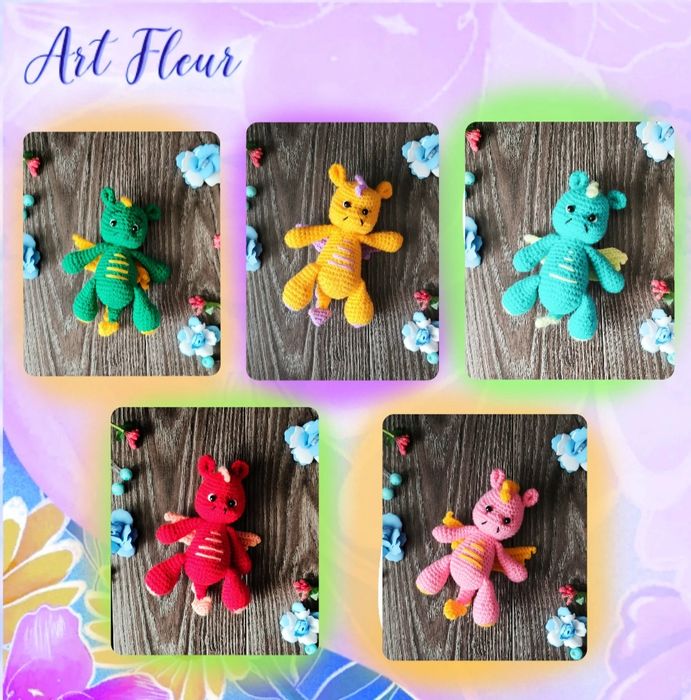 Вязаные дракончики / Символ 2024 года / Подарок