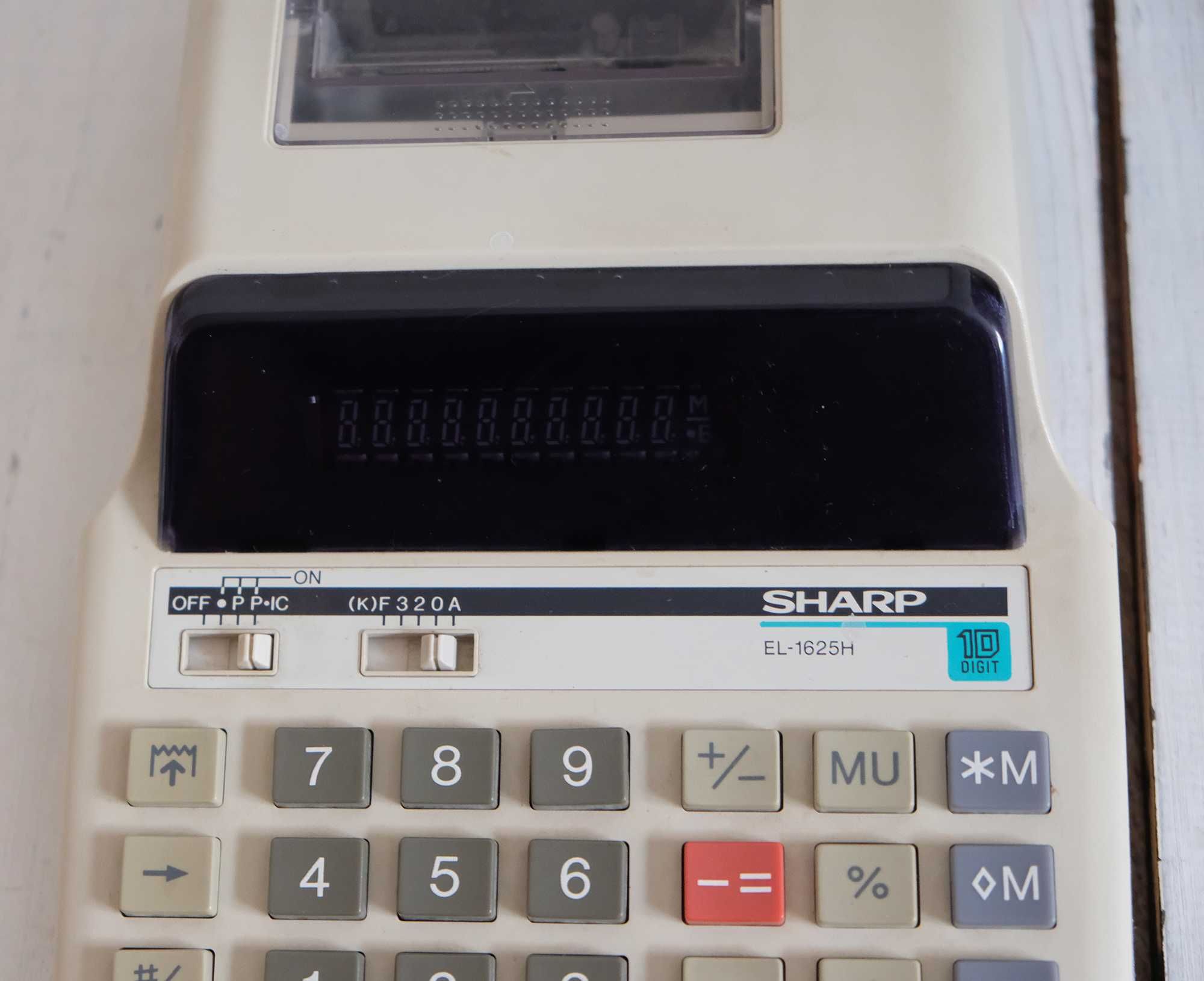 Калькулятор с печатью (печатающий) SHARP EL-1625H