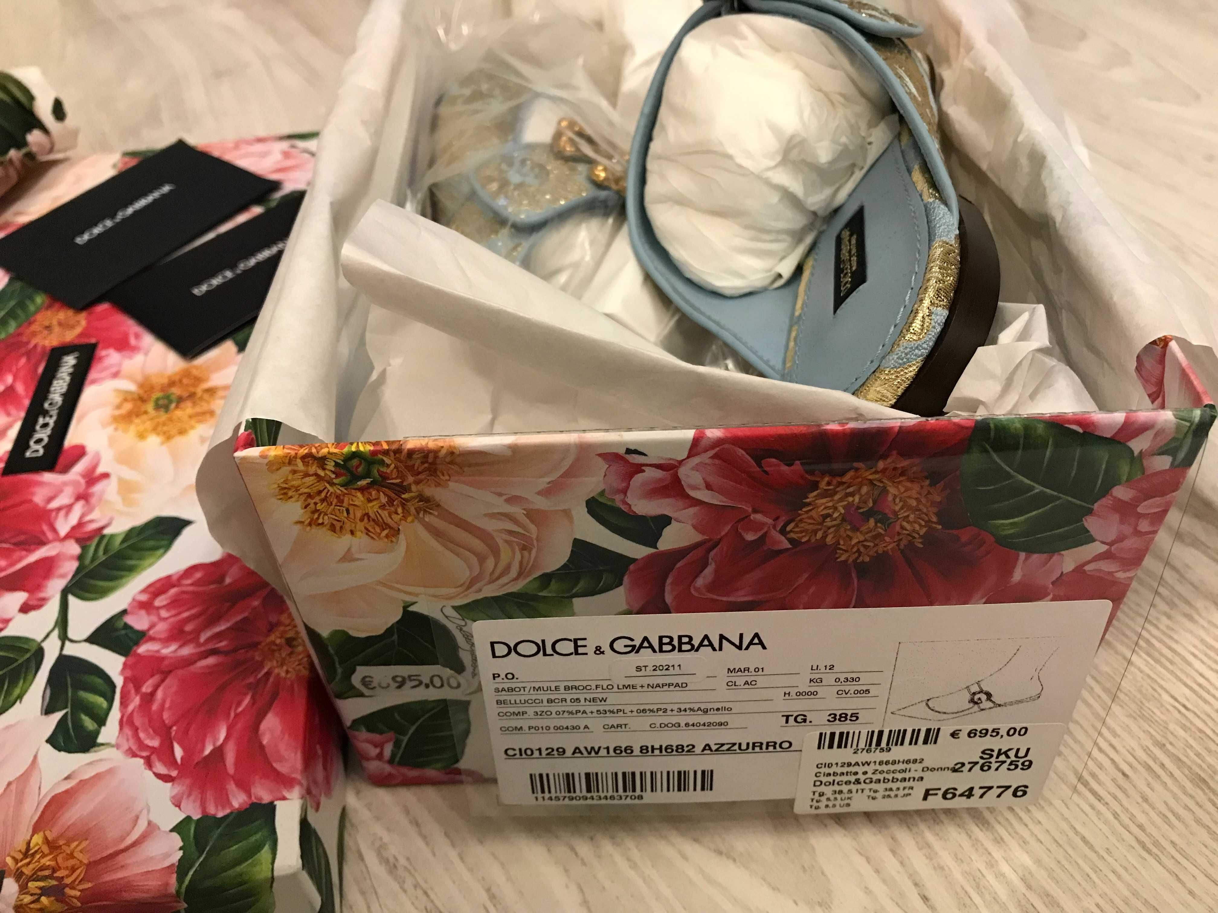 Dolce Gabbana 38,5 dama, originali, full box, retail 695 euro