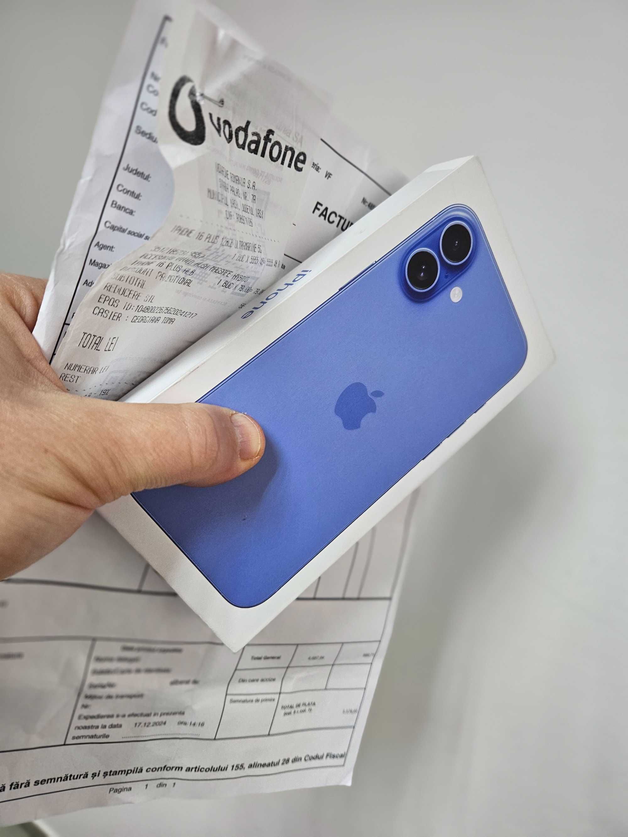 iPhone 16 Plus, 128 gb, neverlock, nou la cutie, 2 ani Garantie.