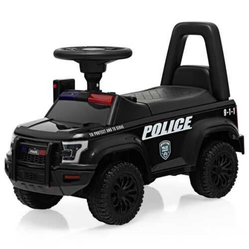 Masinuta electrica de politie BJ993D 30W 6V, cu BT, USB port #Black