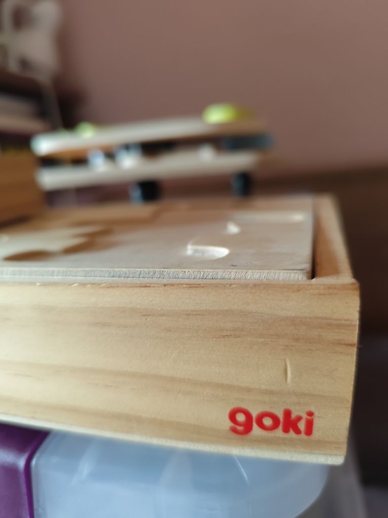 Голям дървен пъзел Goki + малък подарък