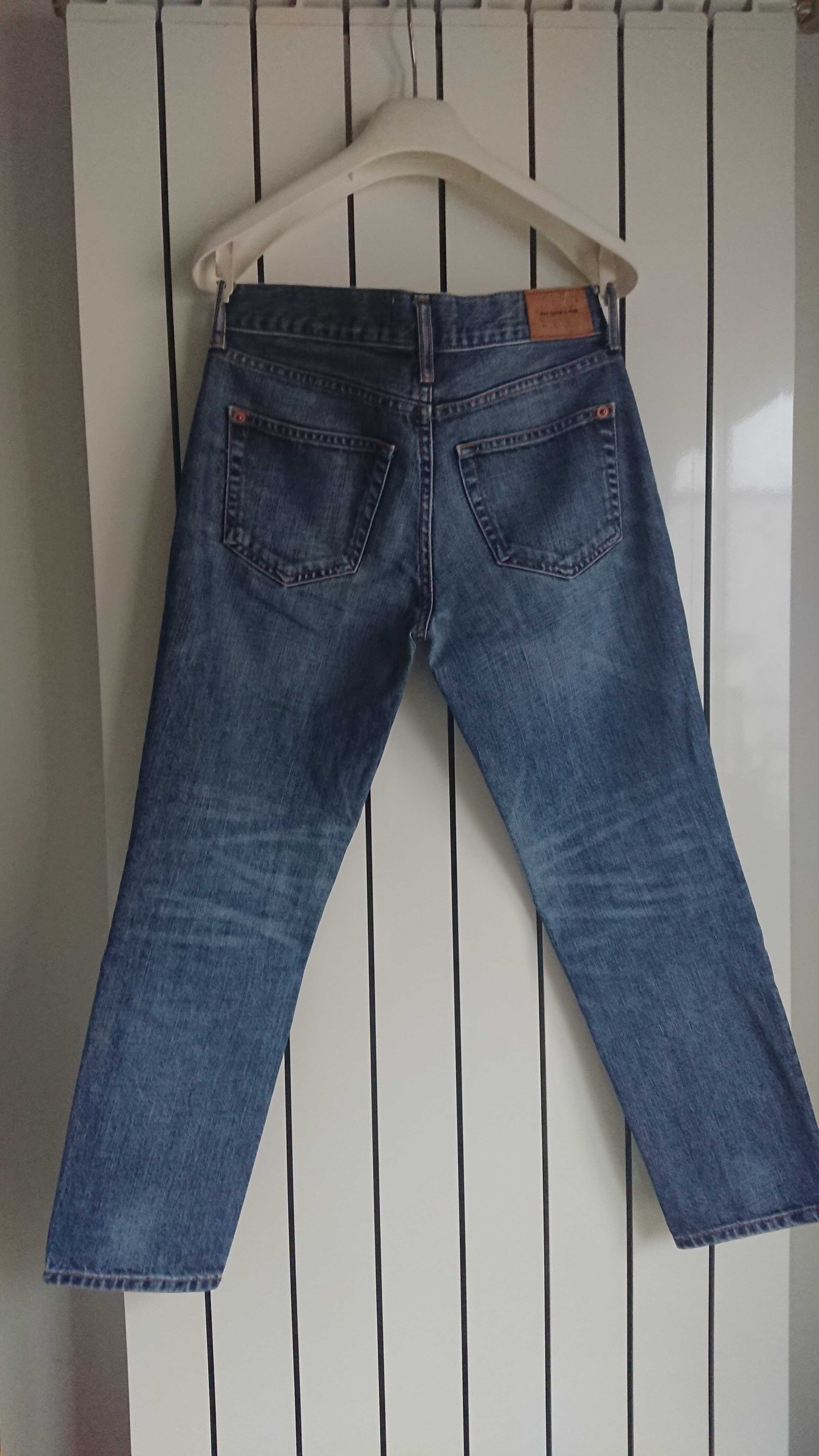 Jeans regular fit, marime XS/34, marca MANGO, culoare albastru