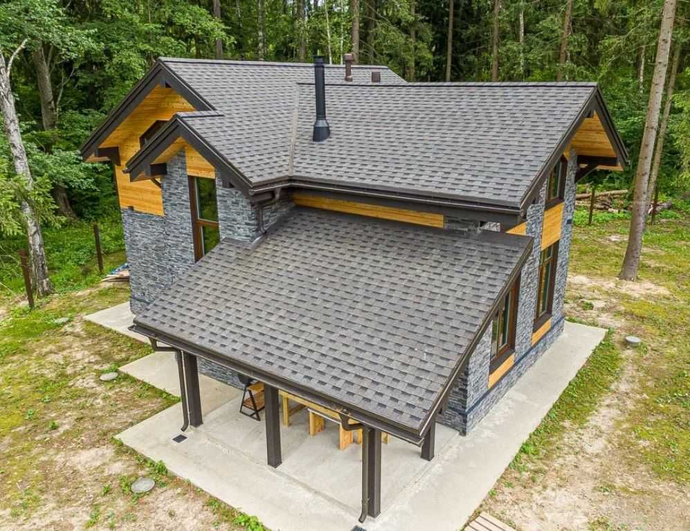 Крыша, Гибкая черепица, Андулин, Ондулин, мягкая черепица, кровля