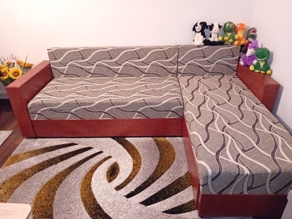 Colțar extensibil,cu 2 locuri de depozitare