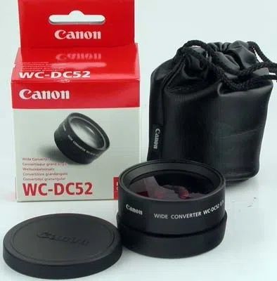 Convertor Wide Canon WC-DC52 0.7X pt. aparat foto PowerShot A95, Axx