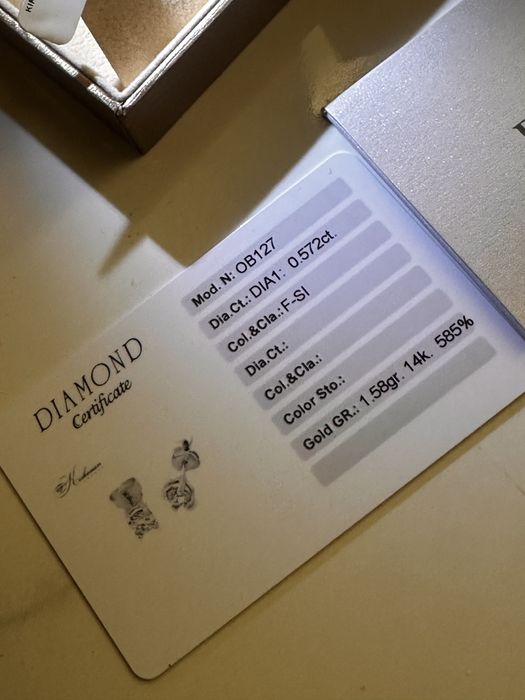 Обеци и колие с диаманти Kirkorian Diamonds